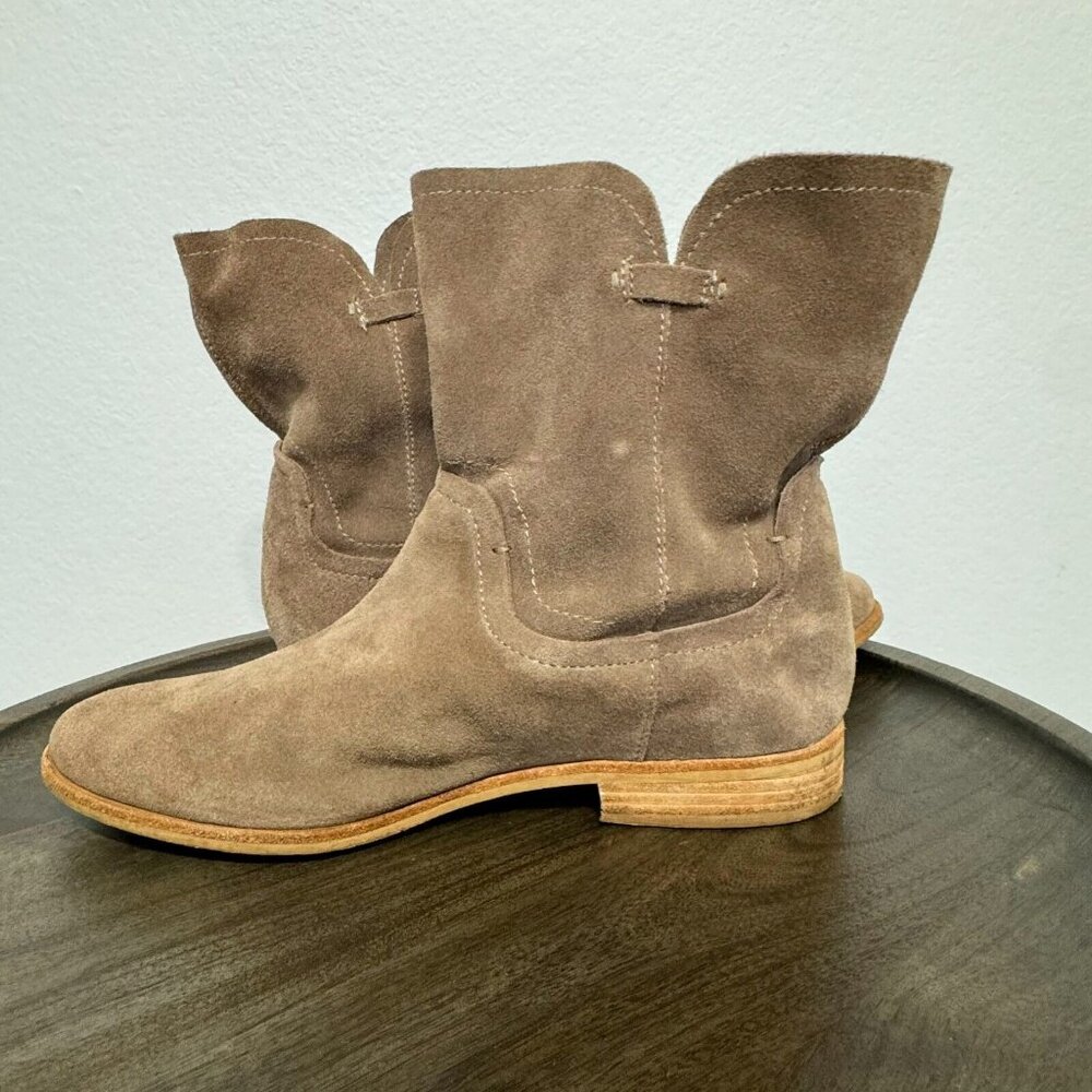 Splendid Women's Western Boots Pull On Mid Calf Suede Comfort Tan Size 9 - Picture 12 of 16